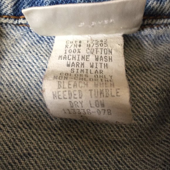 Vintage 90’s Y2K Moda International Light Wash Denim Jean Jacket Small - Picture 4 of 6